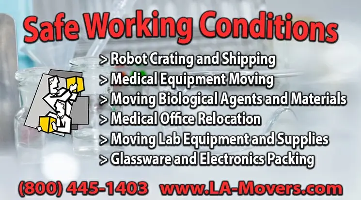 Laboratory and Hospitals Relocation Specialists Los Angeles